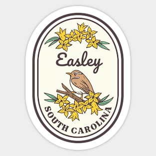 Easley South Carolina Wren SC Tourist Souvenir Sticker